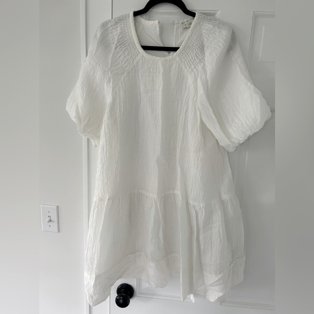Club Monaco White Pillowy Dress M